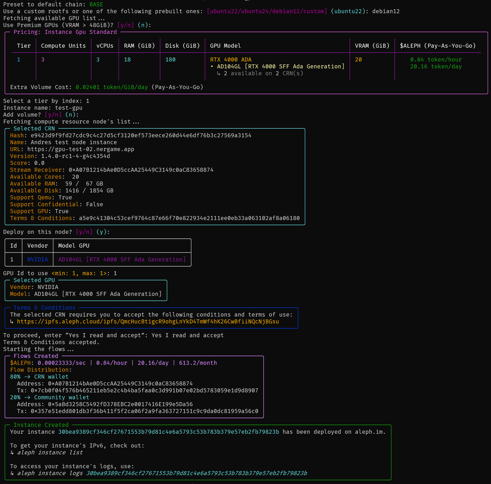 Create a GPU instance cli-create-gpu-instance